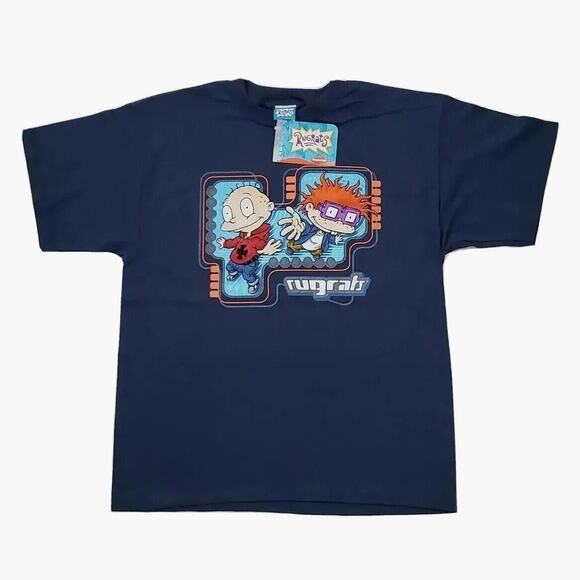 Nickelodeon Other - Vintage 2000 Rugrats‎ Nickelodeon Blue T-Shirt Boys Large Viacom Chucky Tommy